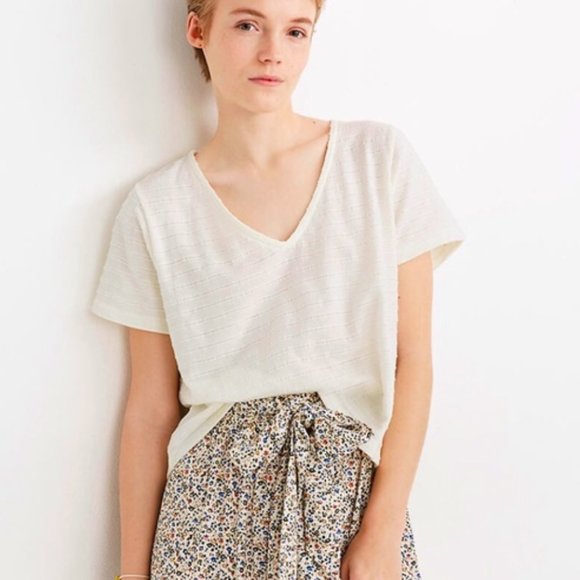 Madewell Cream knit crop top SM - Picture 5 of 7